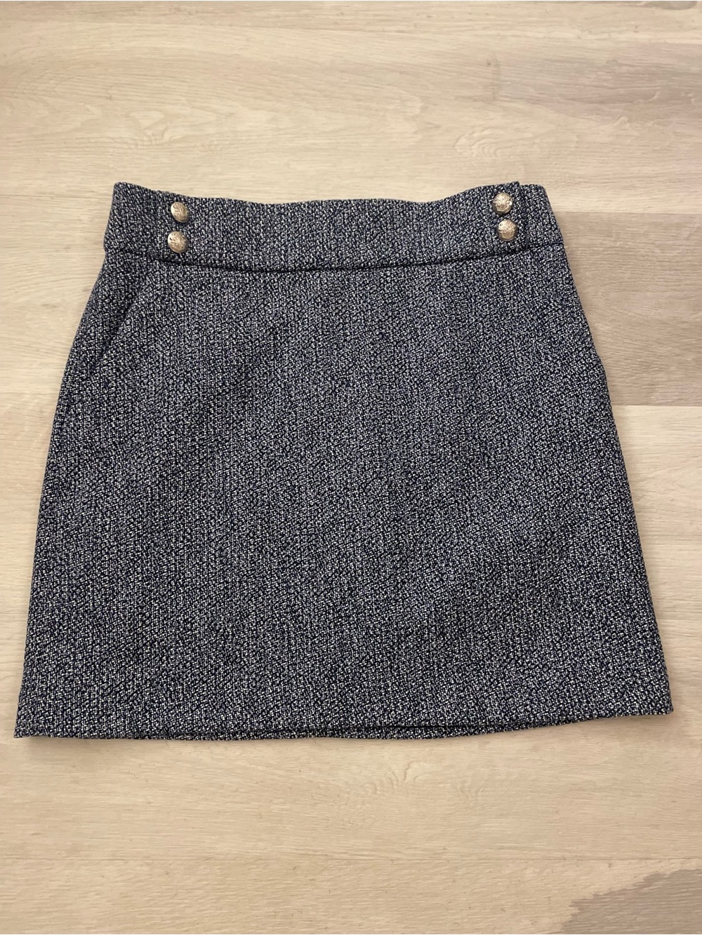 Veronica Beard Blue Tweed Arezzo Mini Skirt ~ 8 ~